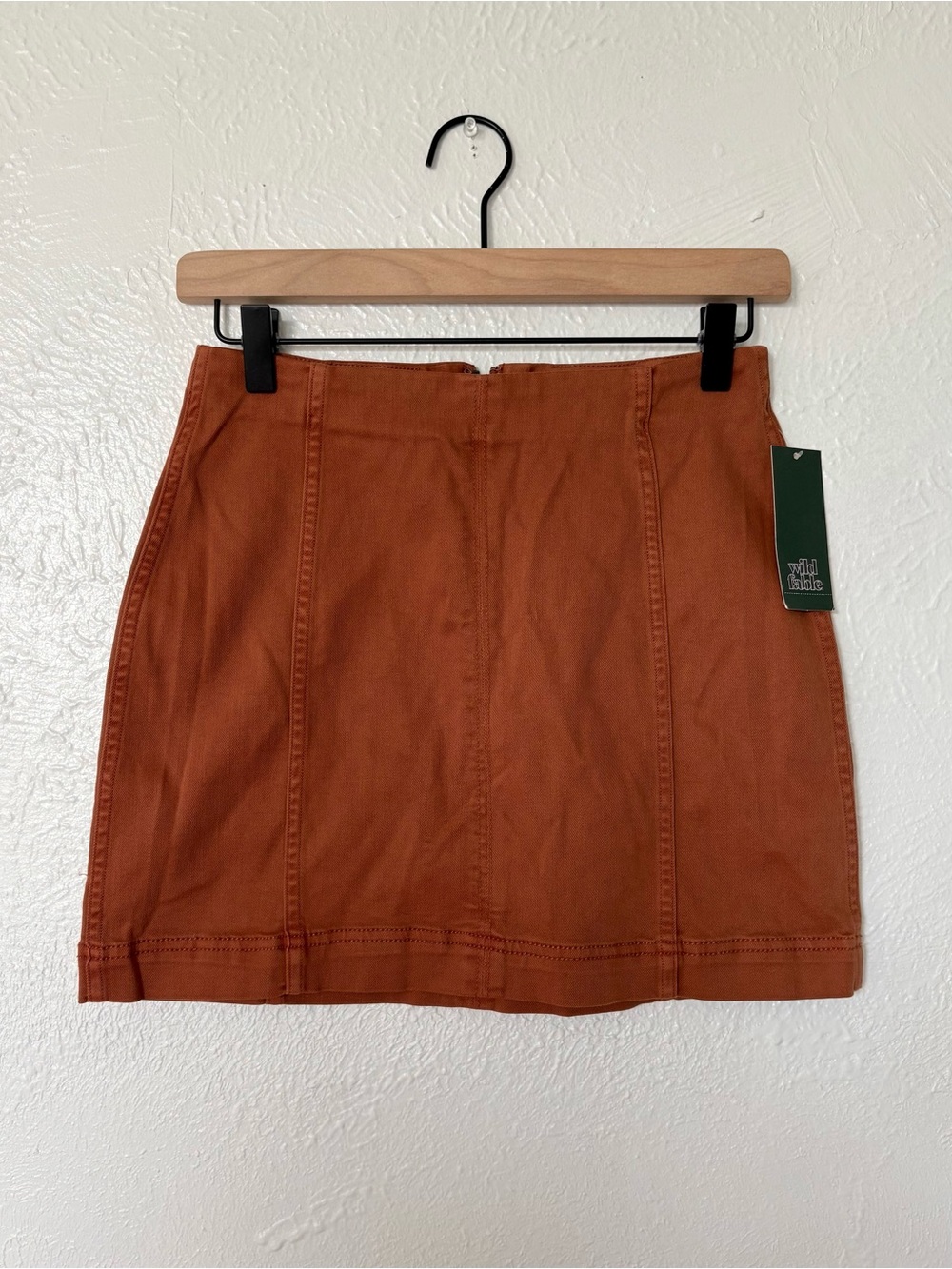 wild fable burnt orange A-line Mini Skirt NWT